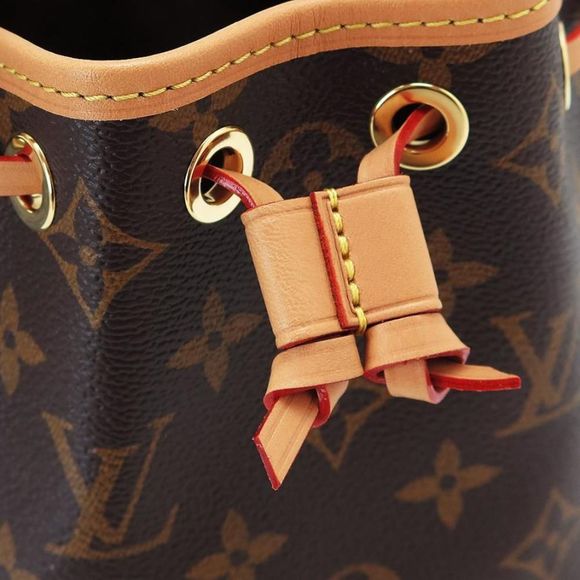 Louis Vuitton Nano Noe Handbag Mini Bag Monogram Canvas Dark Brown - Picture 5 of 7